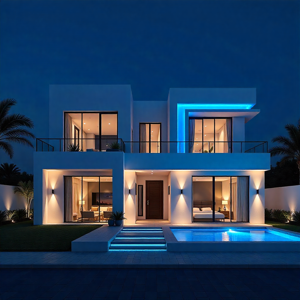 Design of facades of houses from the outside modern