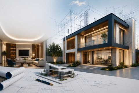 التصميم الداخلي والخارجي
