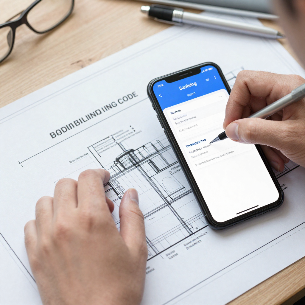 Matching the blueprints with the Saudi Building Code and Baladi platform requirements
